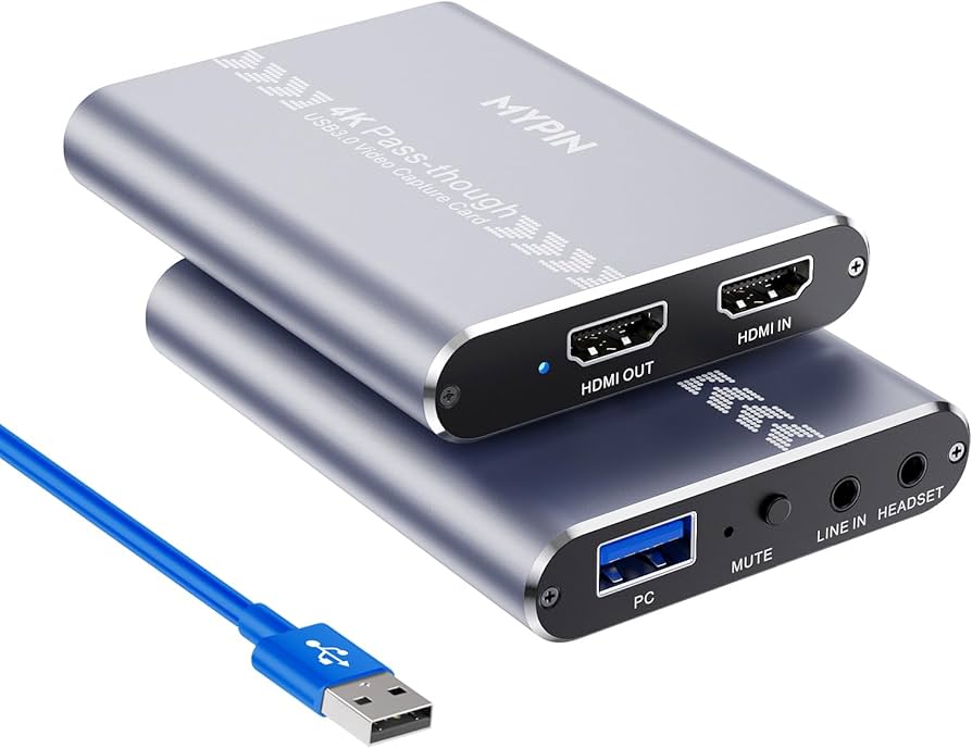 Amazon.co.jp: MYPIN 4K 60fps オーディオビデオ HDMIゲームキャプチャ
