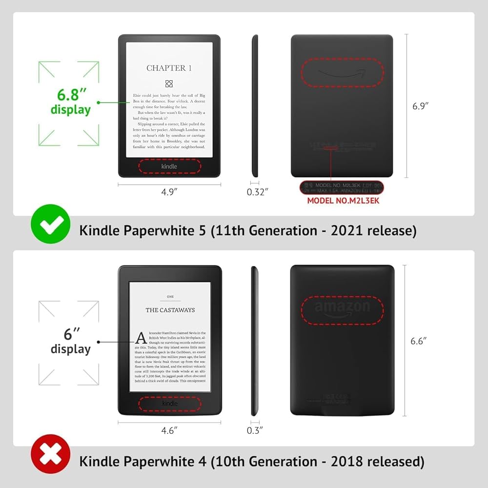 Amazon.co.jp: 6.8 インチ Kindle Paperwhite 第 11 世代、2021 年