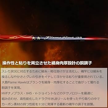 Amazon | ダイワ(DAIWA) 磯竿 大島 Flame Hawk 1.25-50 | ダイワ(DAIWA