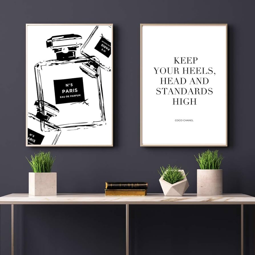 Amazon.co.jp: ポスター A4 モノクロ モノトーン ファッション 北欧