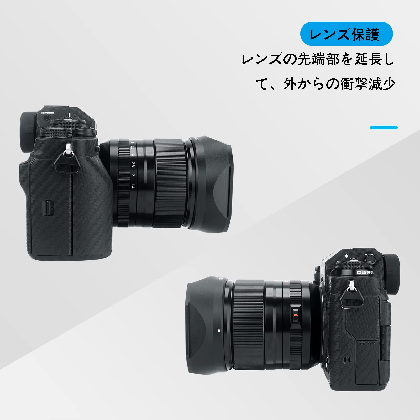 Amazon | JJC LH-XF23 II メタル 正方形 レンズフード + フード