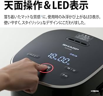Amazon | シャープ 炊飯器 KS-CF05B-B 3合 一人暮らし マイコン パン