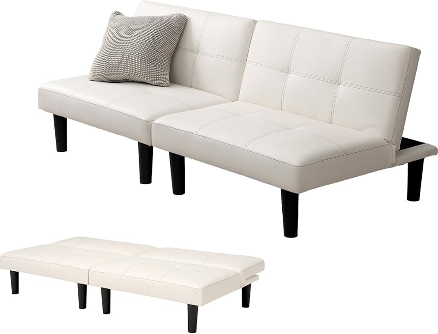 Amazon｜萩原 ソファベッド（ホワイト） LSF-4440WH-2S｜ソファベッド