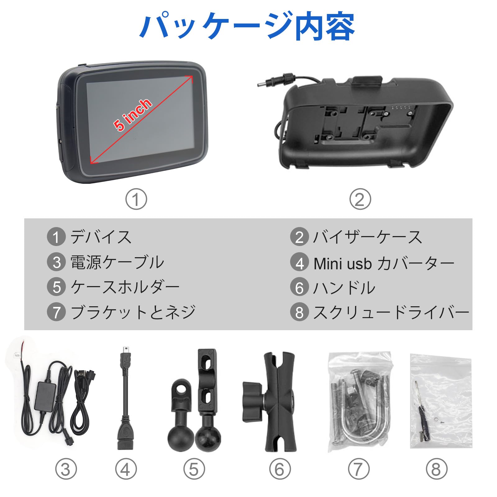 Amazon.co.jp: Cogamichiバイク用モニター・Carplay/Android Auto対応