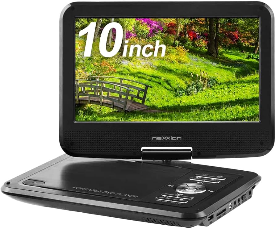Amazon | ポータブルDVDプレイヤー 10インチ 1024x600 CDプレイヤー