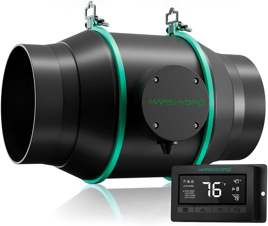 Amazon.com: MARS HYDRO 6 Inch Inline Duct Fan with Temp Controller