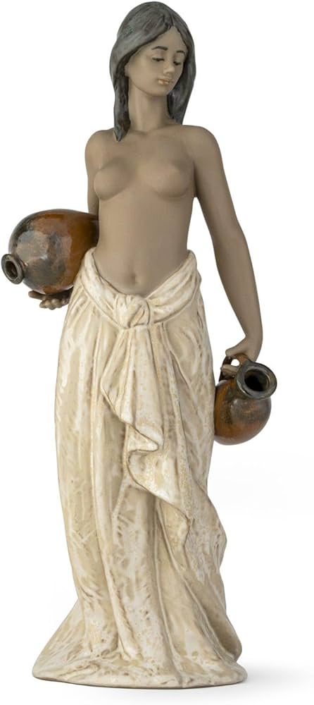 Amazon.com: LLADRÓ Water Girl Figurine. Porcelain Nude Female