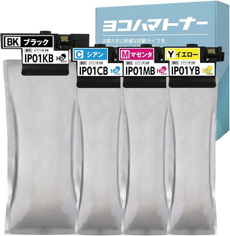 Amazon.co.jp: 【横トナ】エプソン(EPSON)用 IP01B 互換インクパック 4