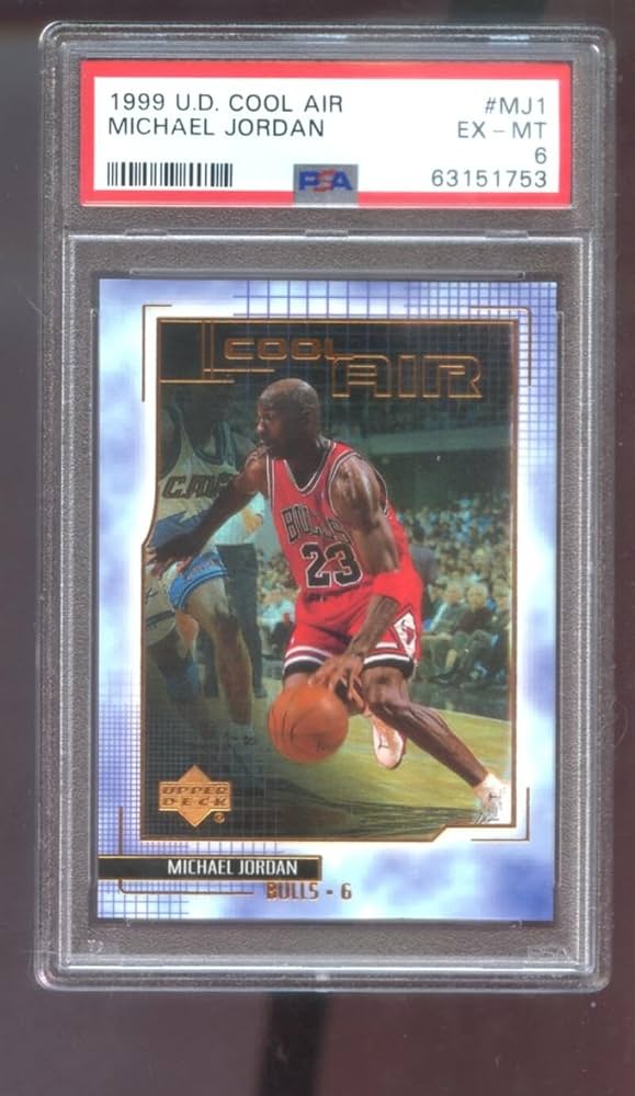 Amazon.com: 1999-00 Upper Deck Cool Air #MJ1 Michael Jordan PSA 6