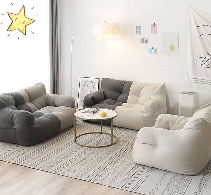 Amazon.co.jp: ビーズソファー 怠惰なソファ 豆袋座布団 長方形型 特大