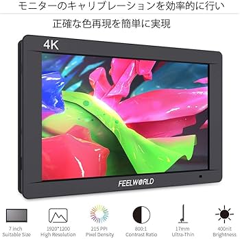 Amazon.co.jp: FEELWORLD FW703 カメラ フィールドモニター 7インチ 3G