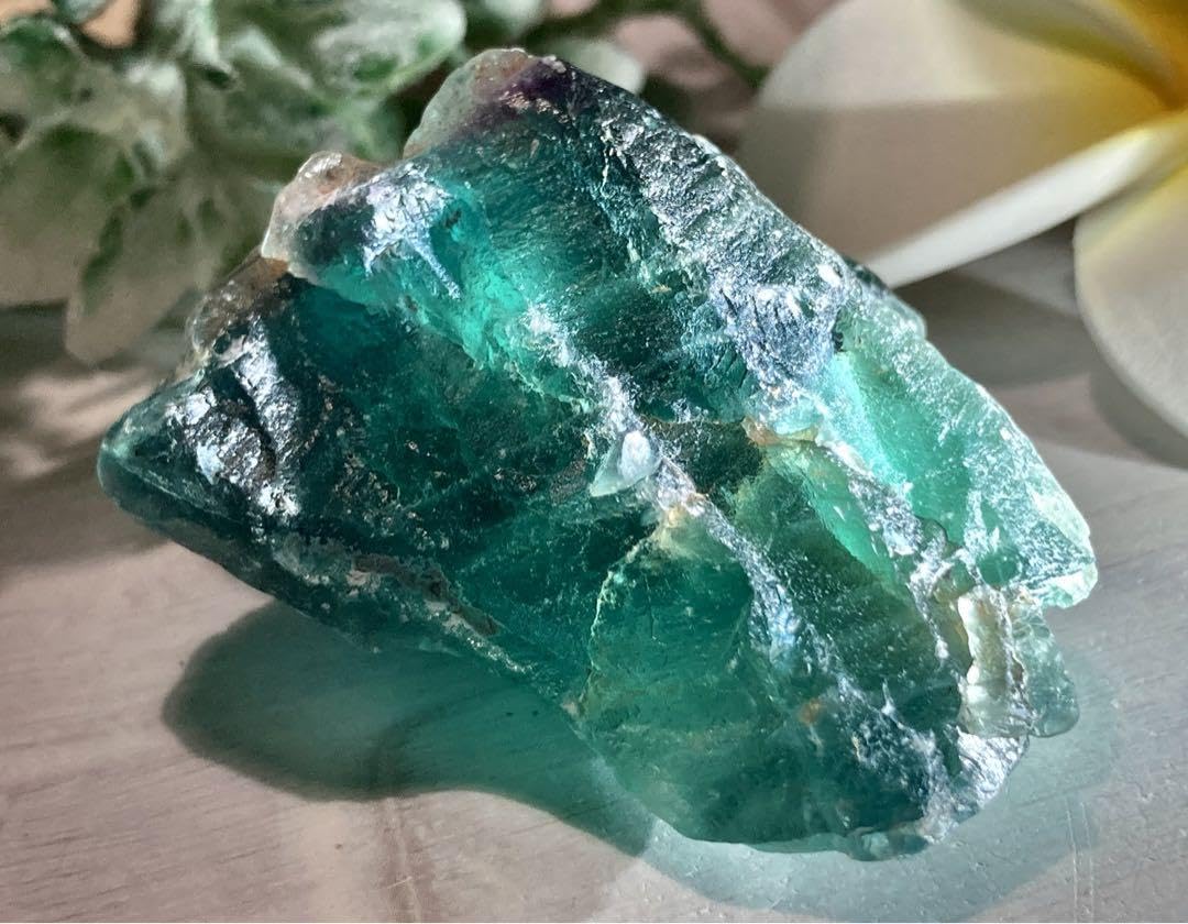 Amazon.co.jp: マルチカラー*:レインボー フローライト 蛍石 原石 ラフ