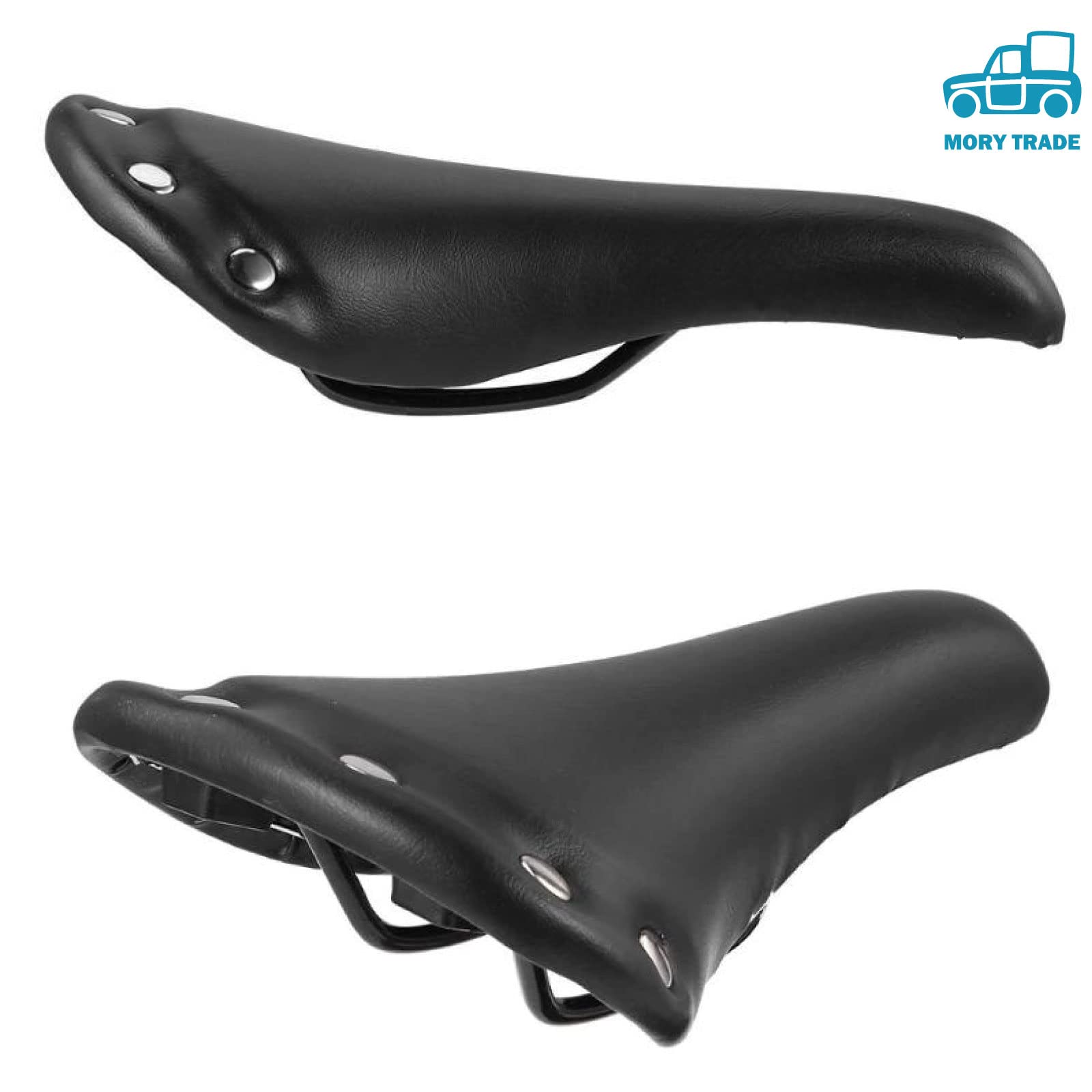 Amazon | MORYTRADE クラシック サドル レザー調 スリム レトロ