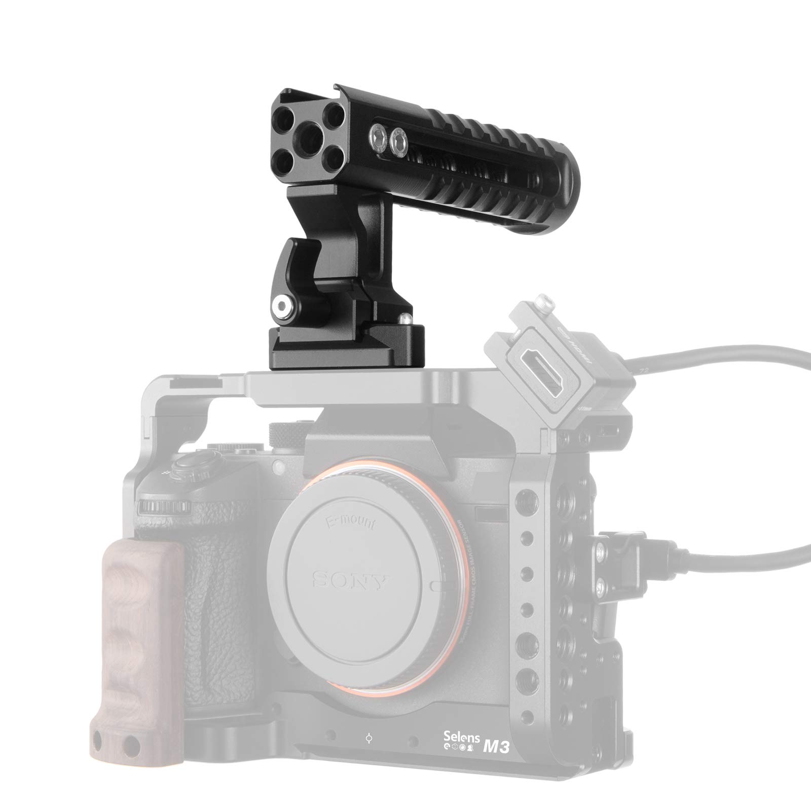 Amazon | Selens トップハンドル カメラ ハンドルキット 1/4と3/8ネジ