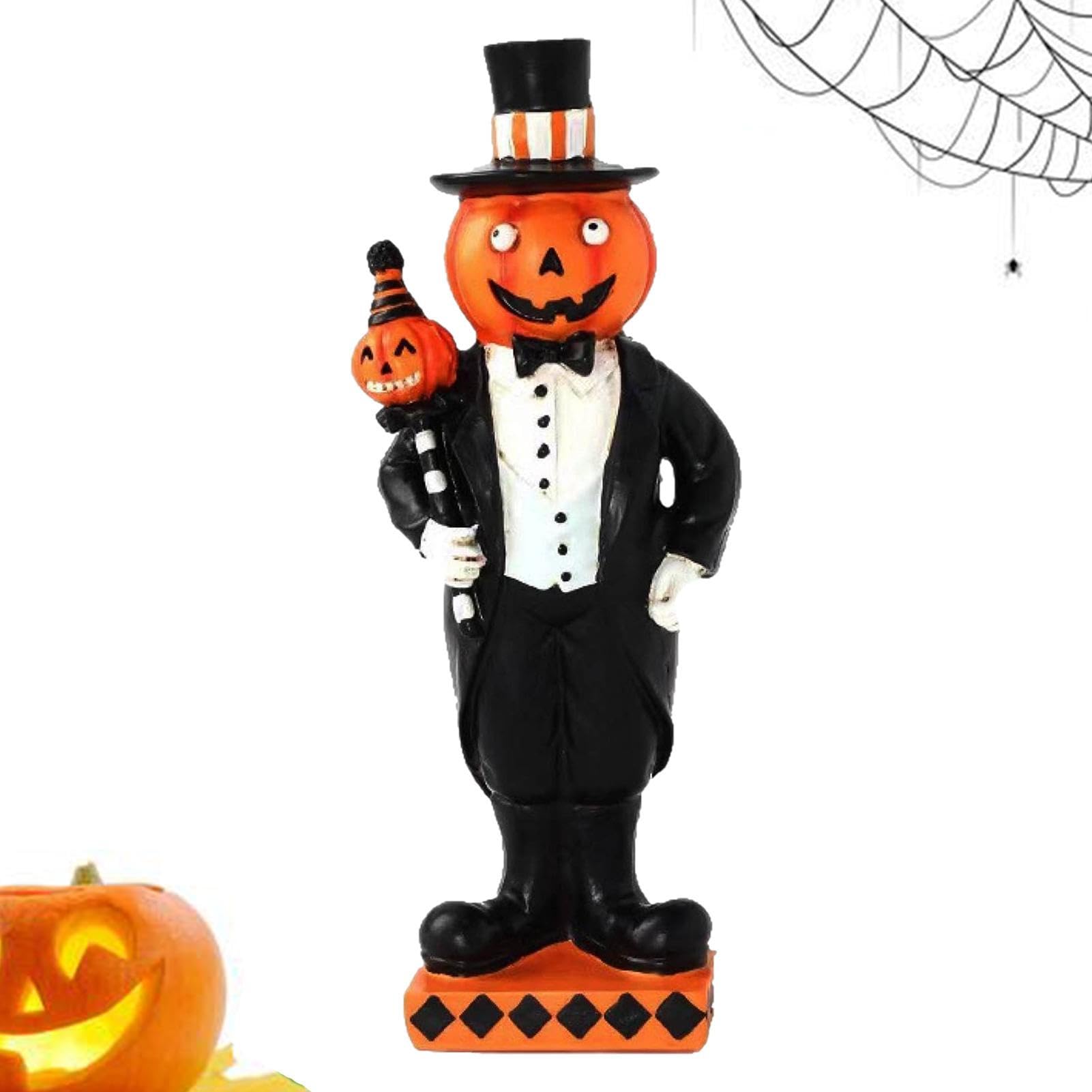 Amazon | ハロウィンかぼちゃ人形｜樹脂製かぼちゃ飾り｜ホテル