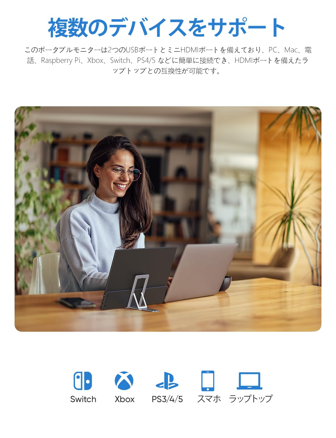 Amazon.co.jp: モバイルモニター 15.6インチ ARZOPA ポータブル