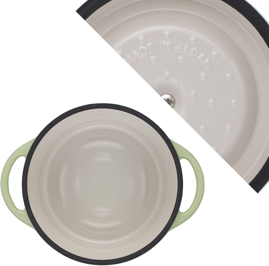 Amazon.co.jp: バーミキュラ 鋳物ホーロー鍋 14cm パールグリーン 無水