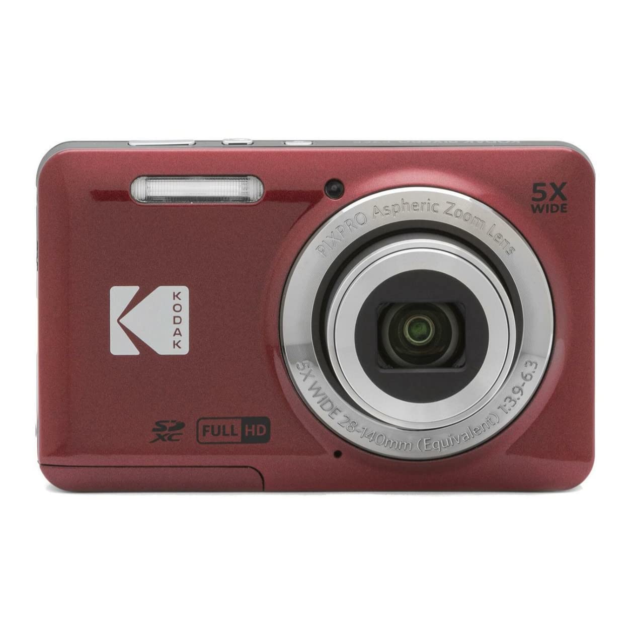 Amazon.com : Kodak PIXPRO Friendly Zoom FZ55 Digital Camera (Red