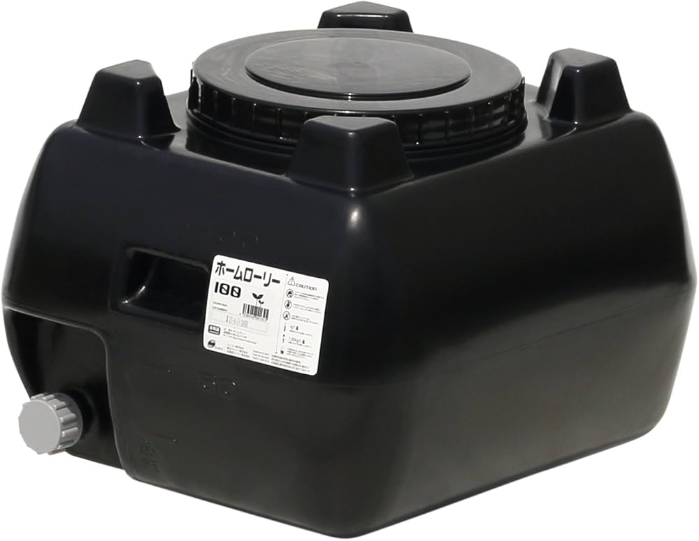 Amazon | スイコー ホームローリータンク 100L (ブラック) | 雨水タンク