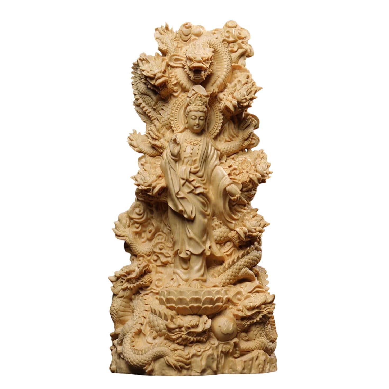 Amazon｜龍神 仏像【九龍観音菩薩】観音様 置物 開運 繁盛 仏間 仏壇