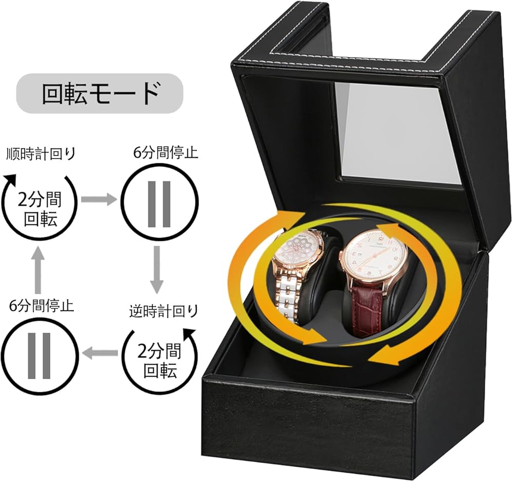 Amazon.co.jp: ワインディングマシーン（2本巻き） ウォッチワインダー