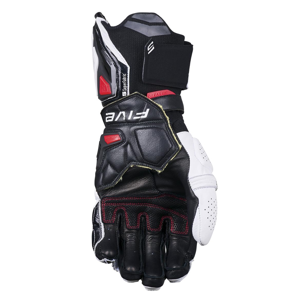 Amazon | FIVE(ファイブ) バイクグローブ ホワイト/ブラック サイズ:L