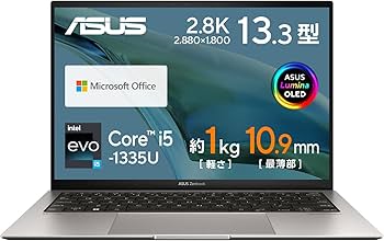 Amazon.co.jp: ASUS ノートパソコン Zenbook S 13 OLED UX5304VA 13.3