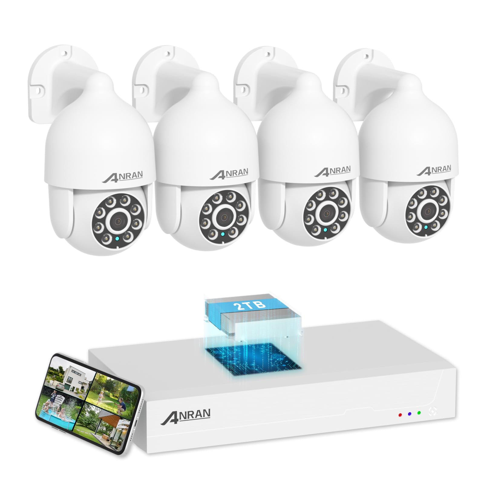 Amazon.co.jp: 【4K800万画素防犯カメラ・AI知能検知・自動追尾】ANRAN