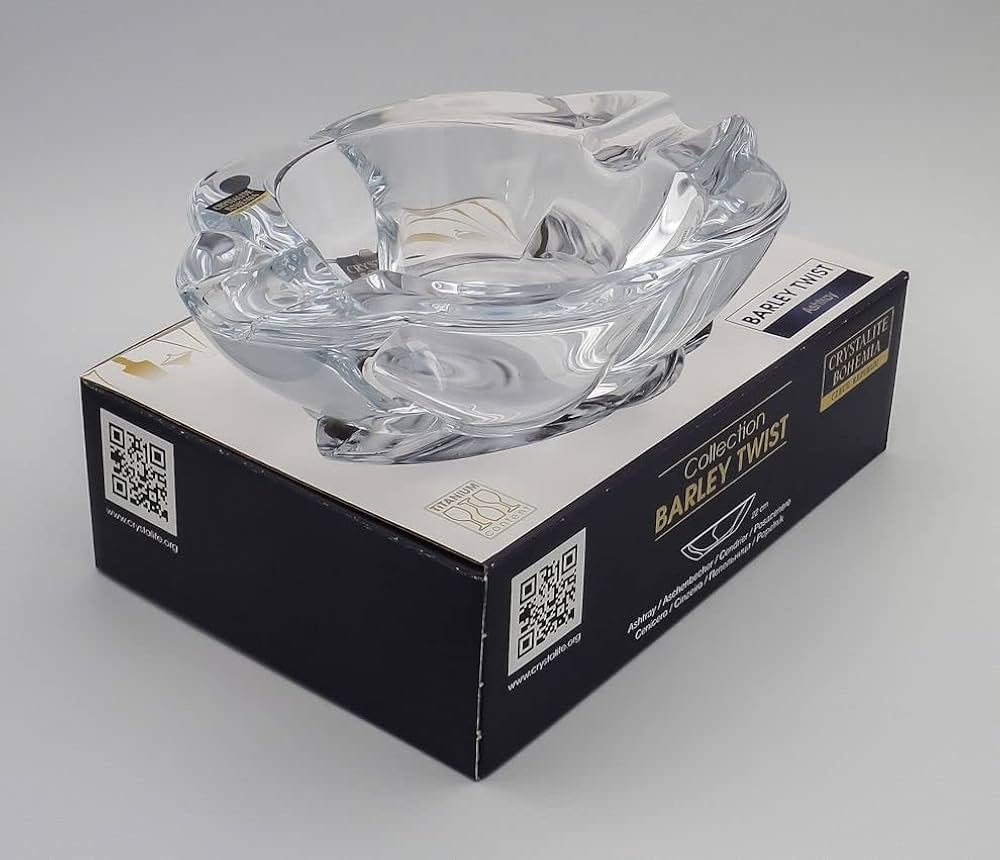 Amazon.co.jp: ボヘミアングラス クリスタル 灰皿 ガラス製 BRLEY