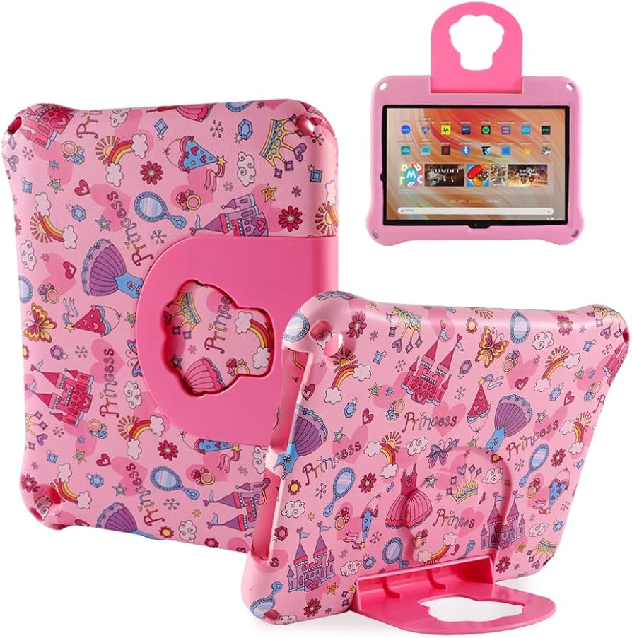 Amazon.co.jp: Fire HD 10 2021 2023タブレットケース キッズ FunnyWin