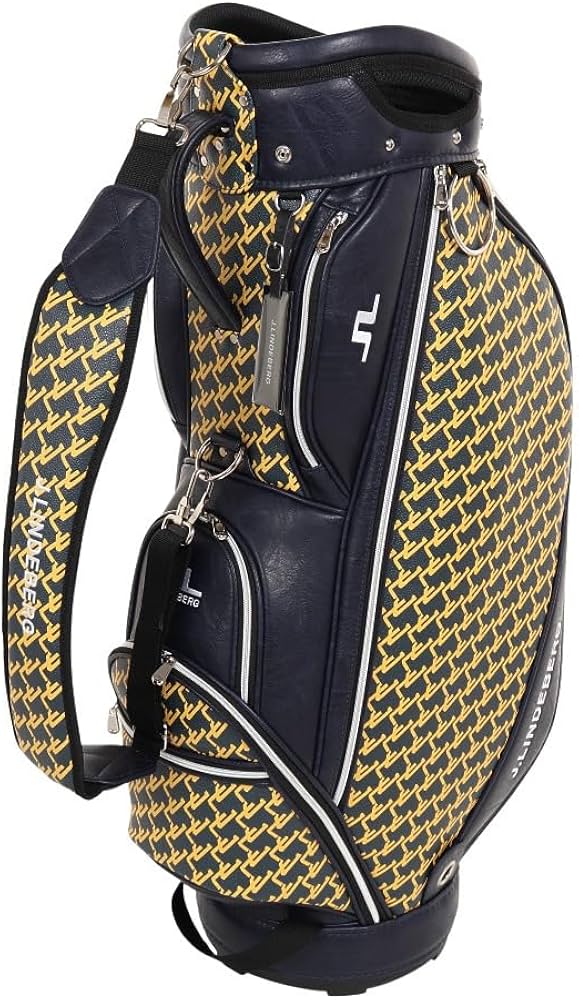 Amazon | J.LINDEBERG ゴルフ キャディバッグ カート式 9.5型 5分割