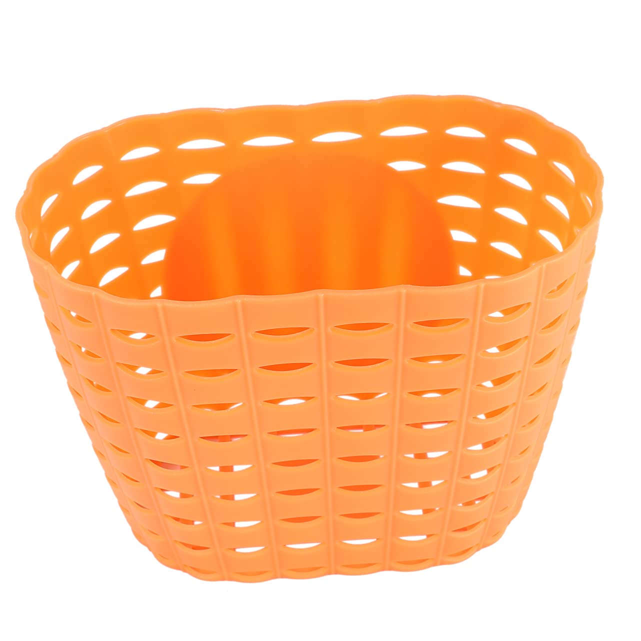 Amazon | Kisangel 1個 プラスチック 収納 バスケット オレンジ