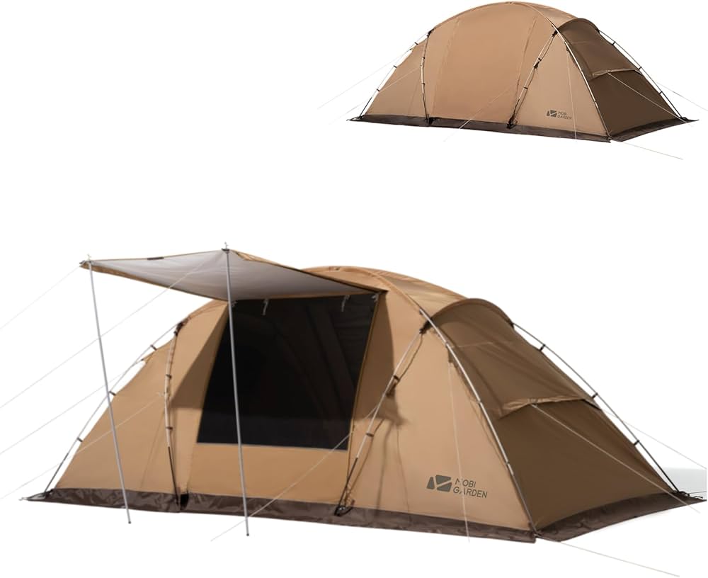 Amazon.co.jp: MOBI GARDEN テント 3-4人用 ファミリーテント 自立式 2