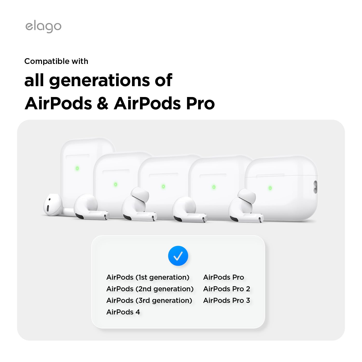 Amazon.com: elago AirPods Strap [White] - [Compatible with All