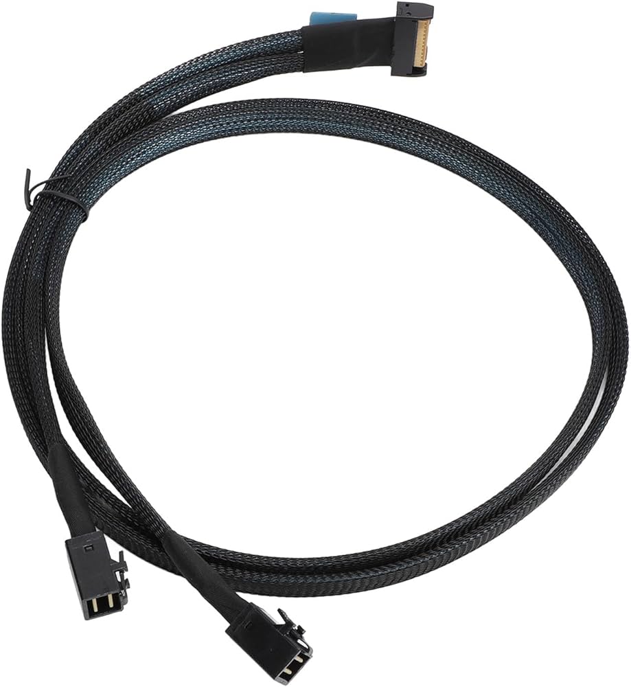 Amazon.com: MCIO 8i to 2*SFF-8643 Cable, MCIO x8 74Pin to Mini SAS