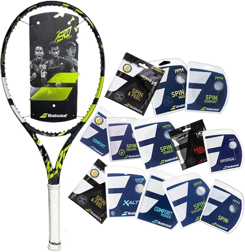 Amazon | Babolat Pure Aero チームテニスラケット (ストリングと