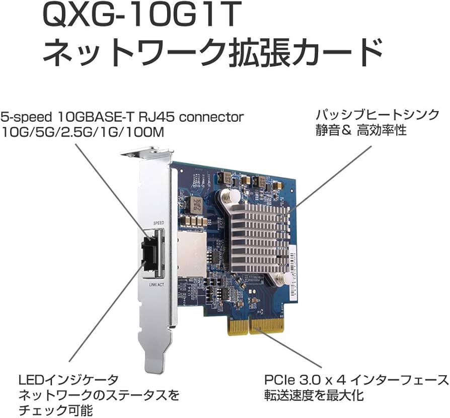 Amazon.co.jp: QNAP(キューナップ)QNAPの10 GbEネットワーク拡張カード