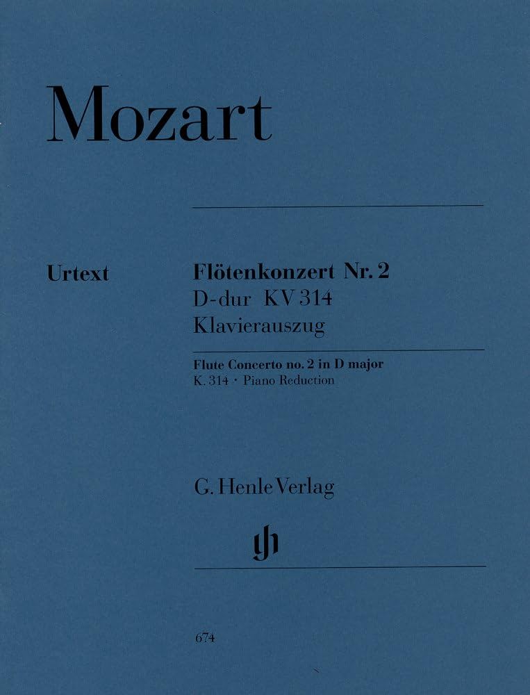 モーツァルト: フルート協奏曲 第2番 ニ長調 KV 314/ヘンレ社原典版