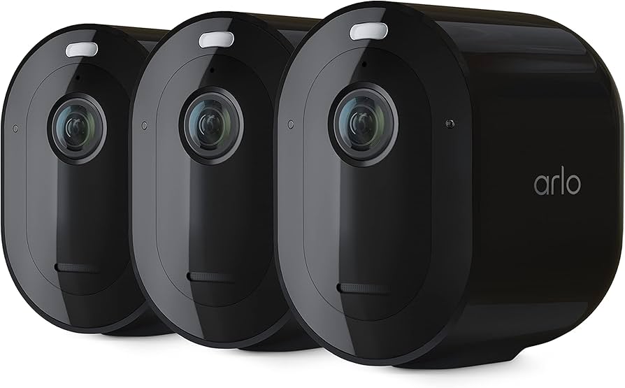 Amazon.com: Arlo Pro 4 Spotlight Camera -(Pack of 3) - Wireless