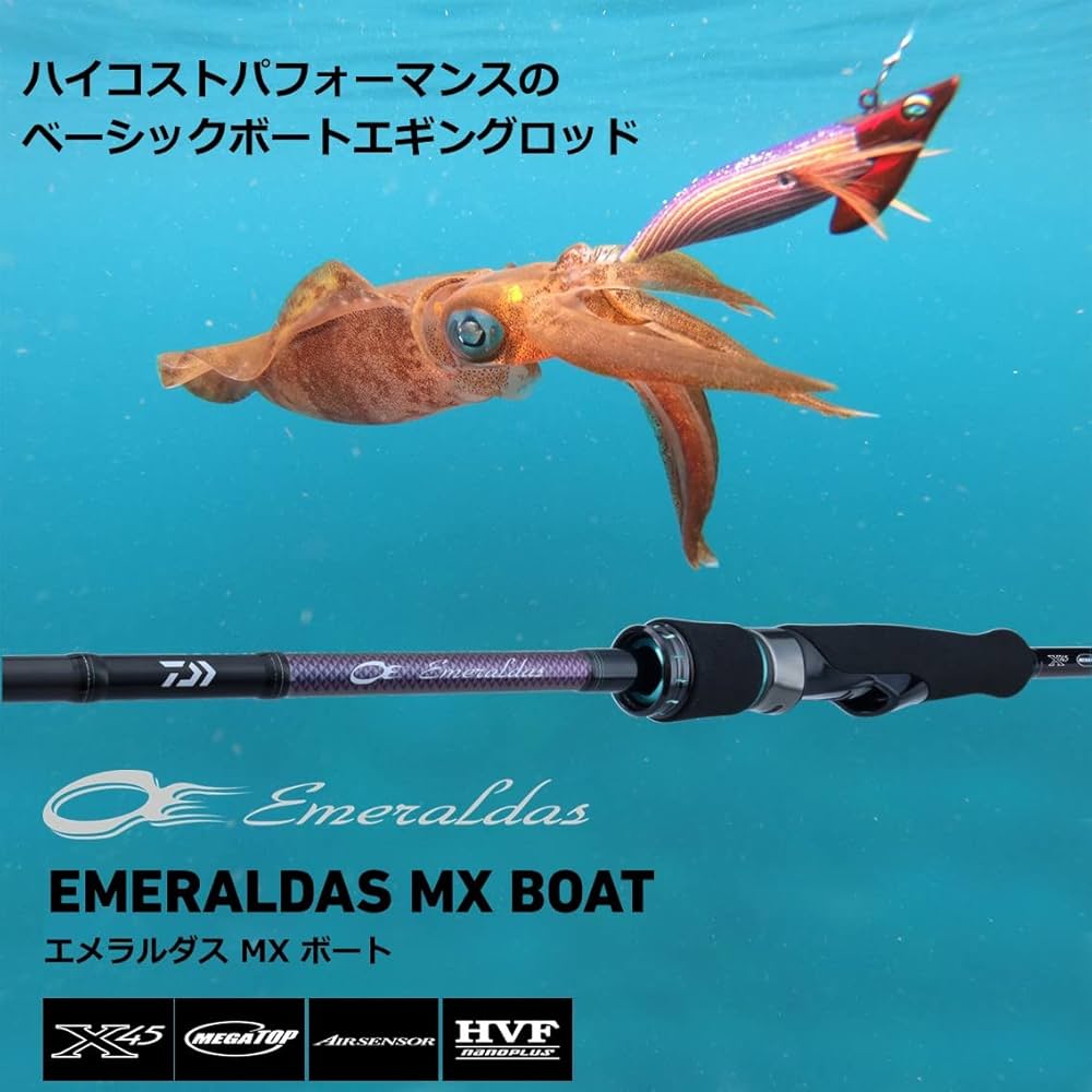 Amazon.co.jp: DAIWA EMERALDAS MX BT 65MLS-S-Q Egging Rod (2022