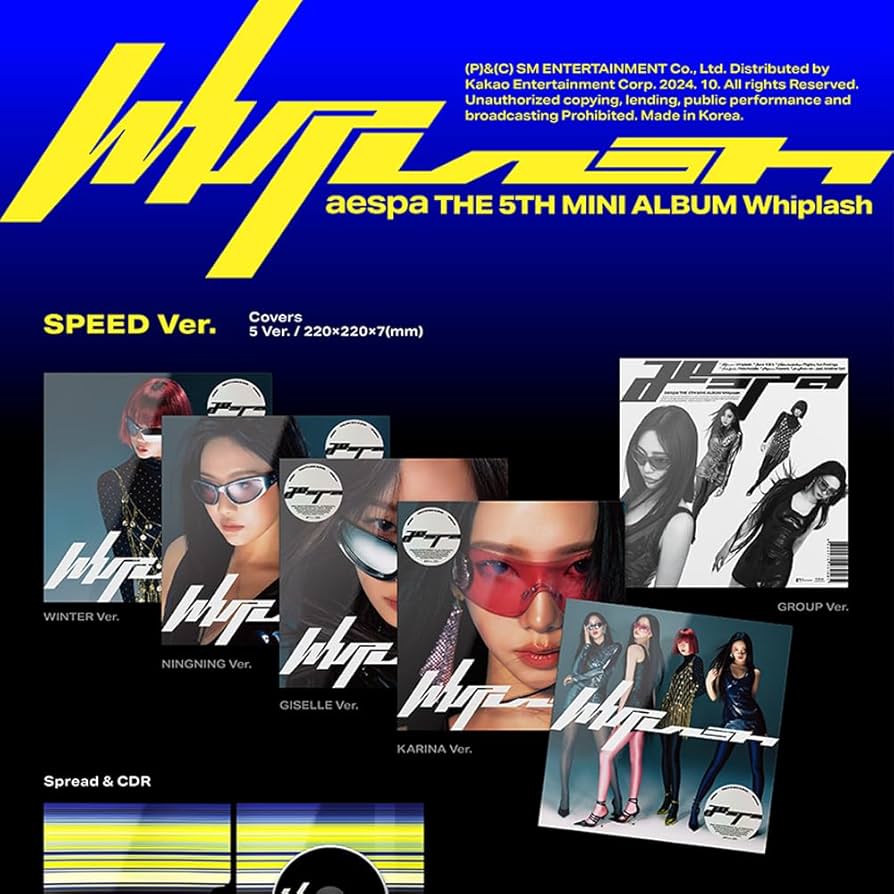 Amazon.com: AESPA - 5th mini album [WHIPLASH] (SPEED VER.) (WINTER