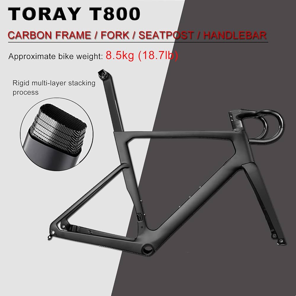 Amazon | カーボン ロード バイク、KABON 700C カーボン ファイバー