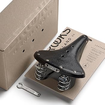 Amazon | BROOKS(ブルックス) レザーサドル スプリングつきモデルB66の