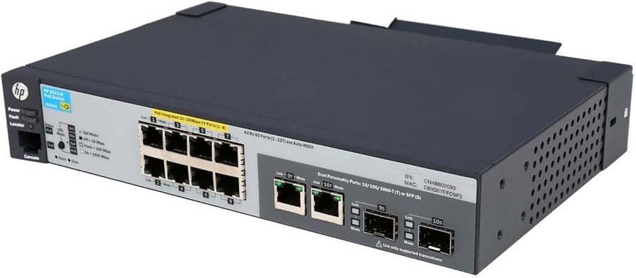 Amazon.com: HP Procurve 2615-8-PoE Stackable Ethernet Switch