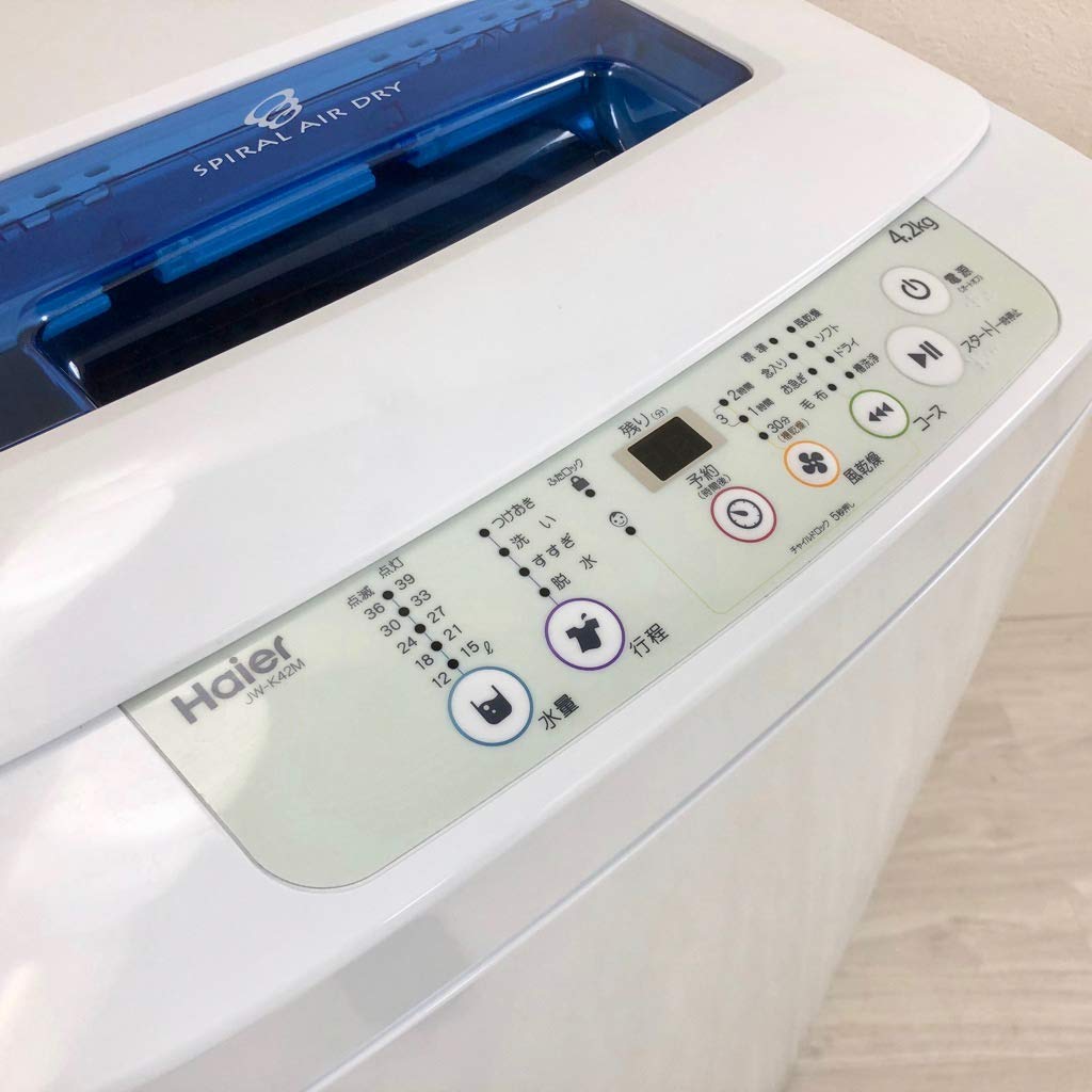 Amazon.co.jp: ハイアール JW-K42M-W ホワイト [全自動洗濯機 (洗濯4.2