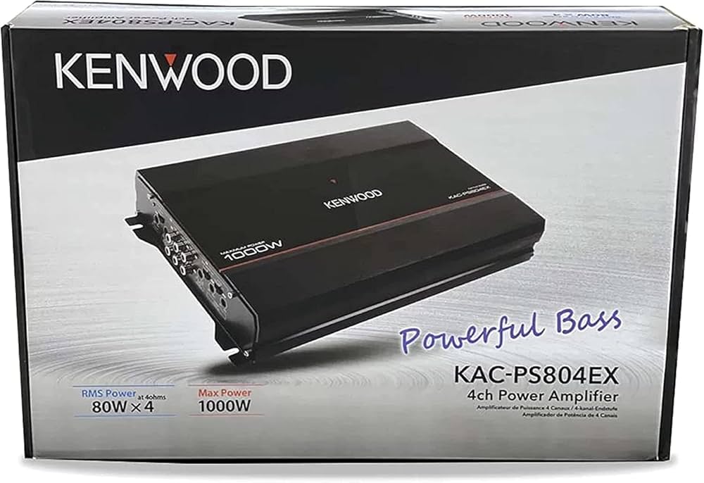 Kenwood KAC PS804EX 1000W, 4 Channel Amplifier : Amazon.in