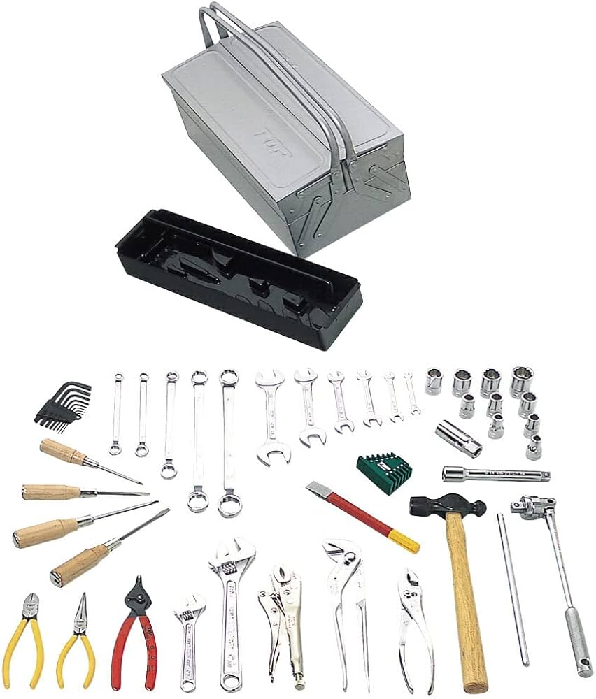 Amazon.co.jp: トップ工業 (TOP) オリジナル工具セット 工具箱付 工具