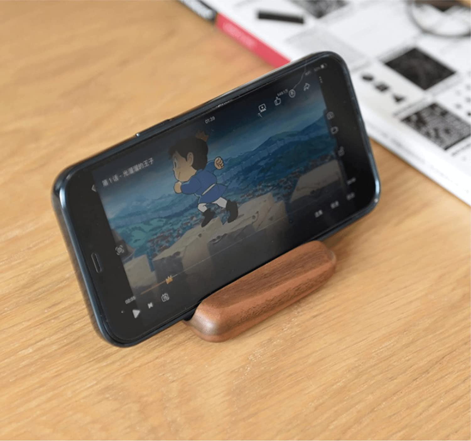 Amazon.co.jp: KIRORAN スマホスタンド タブレットスタンド 木製 充電