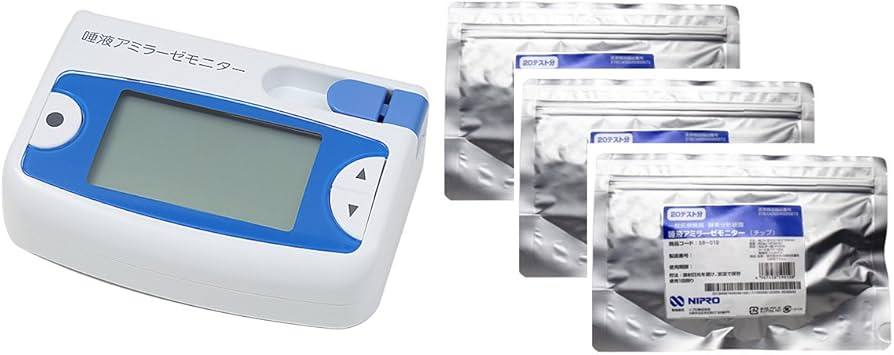 Amazon.co.jp: ニプロ唾液アミラーゼモニター本体＆専用チップ20テスト