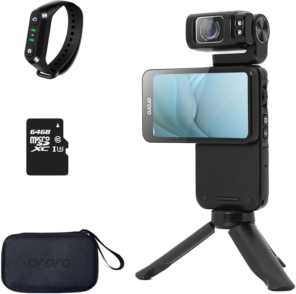 Amazon | Ordro M3 Vlog カメラ ハンディ型 5K ビデオカメラ/手ぶれ